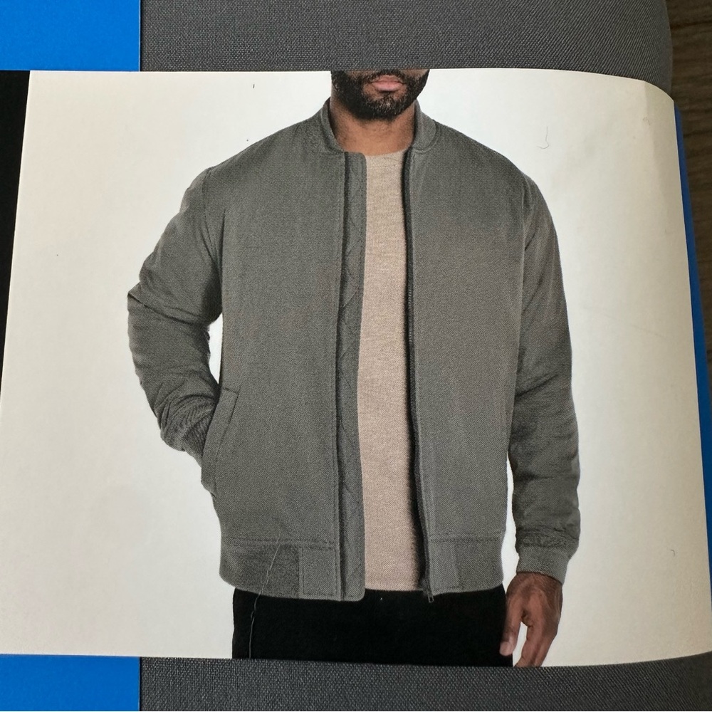 Banana Republic Charcoal Men's Bomber Jacket Size Large